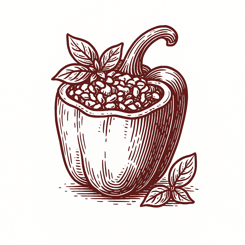 Vegetarisches "Chili sin Carne" mit roten Linsen, Paprika, Mais und Kidneybohnen dazu Reis und Schmand